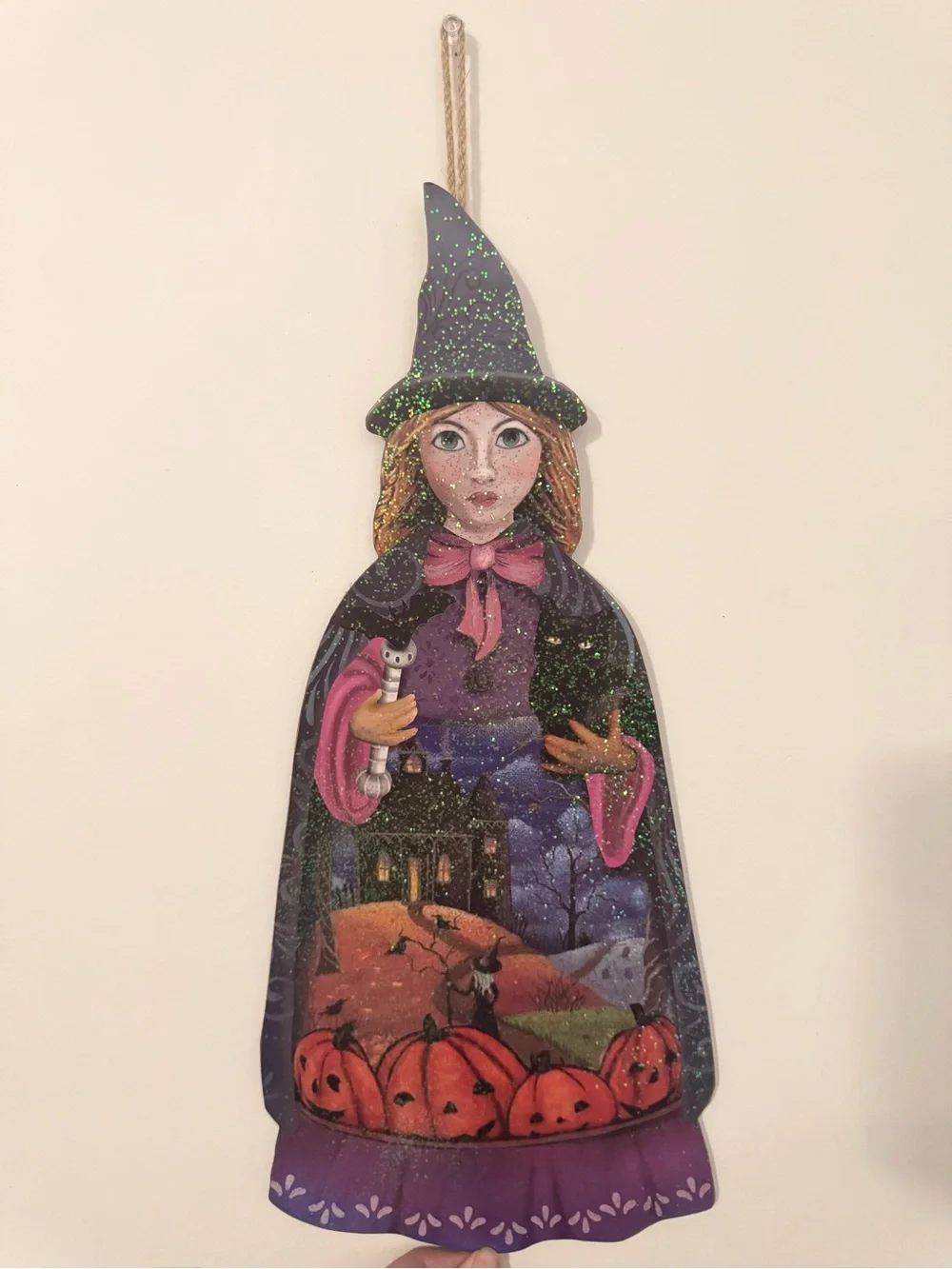 Halloween Witch Hanging Wall Decor